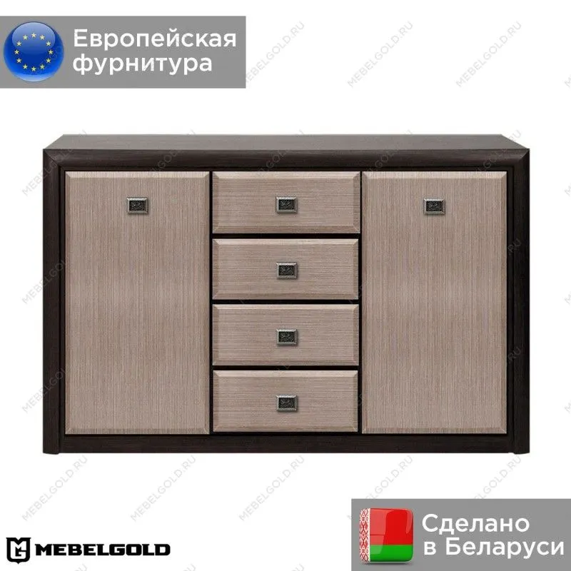 Тумба Коен KOM2D4S Венге/Штрокс (NEW) | изображение 1