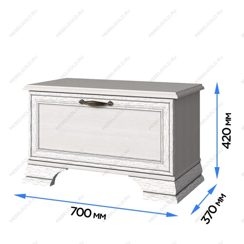Обувница Тиффани 1D вудлайн кремовый | изображение 2