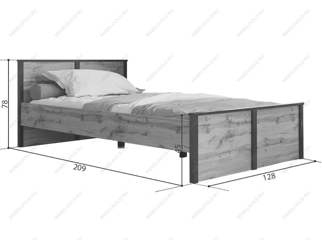 Кровать Лофт LOZ120х200 | изображение 10