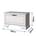 Обувница Тиффани 1D вудлайн кремовый | изображение 2