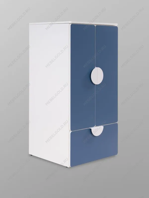 Шкаф распашной Пикси, с двумя дверьми, полкой и одним выдвижным ящиком 60х57х120, озорной василек | изображение 9