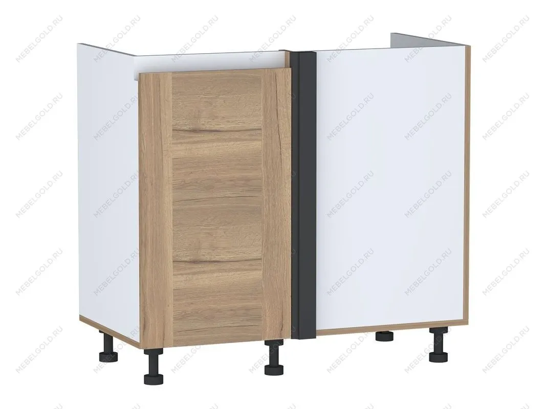 Стол под мойку угловой СМУ-100 левый, Сити (900*470*820) Дуб Галифакс натуральный, 20810