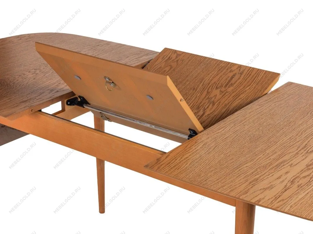 Стол обеденный KADIS раскладной 130/179 (Дуб натуральный с патиной темный орех) | изображение 4