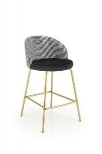 Стул барный Halmar H-113 (черный/белый/золотой)