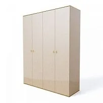 Шкаф 4-х дверный Римини (Латте/Золото) РМШ2/4