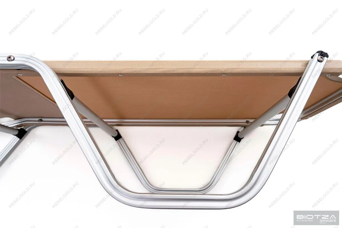 Шезлонг Dias алюминиевый, бежевый | изображение 8
