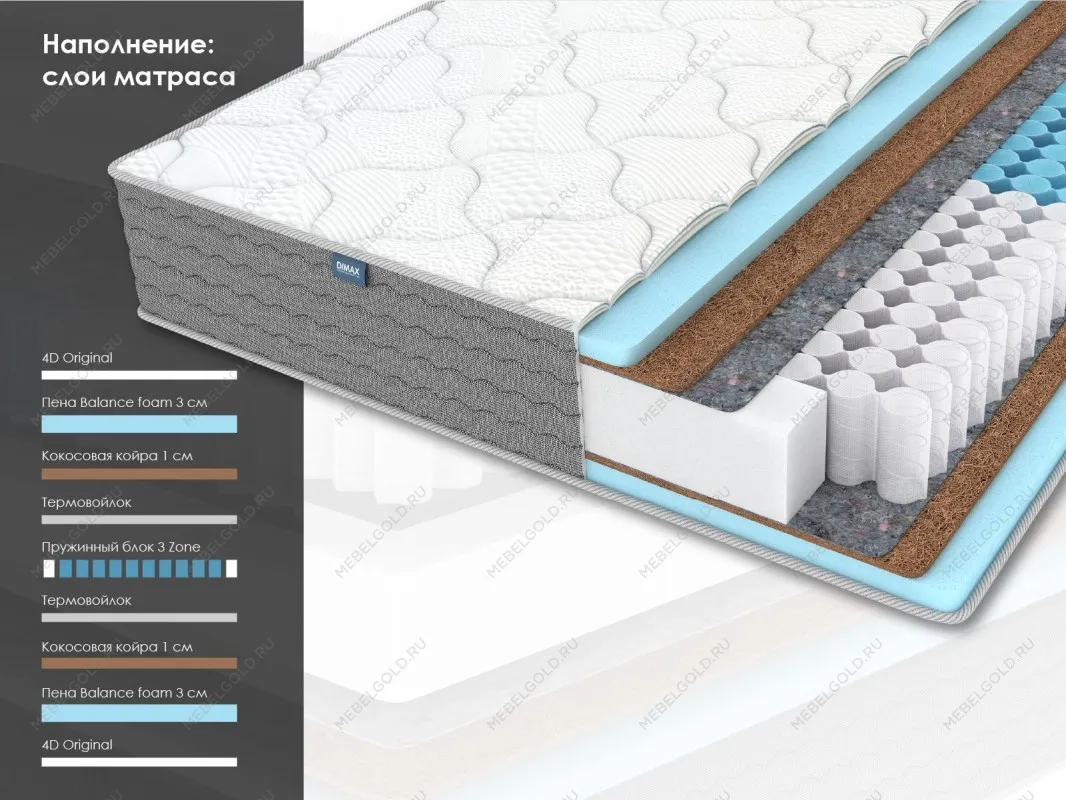 Матрас ОК Медиум лайт 140х200 | изображение 1