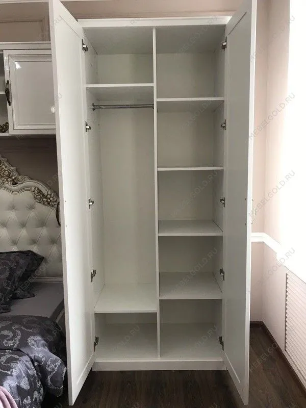 Шкаф детский Натали 2-ств без зеркал белый глянец | изображение 4