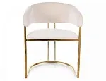 Стул кухонный Signal Tulipe Velvet Bluvel 22 (светло-бежевый/золотой) | изображение 2