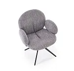 Стул кухонный Halmar K568 поворотный (серый/черный) | изображение 5