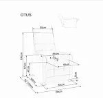 Кресло Signal OTUS Brego 07 раскладное (серый) | изображение 3