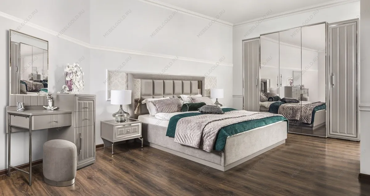 Шкаф Замира 5-дверный серый камень | изображение 9