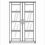 Тумба Сириус, 2 двери со стеклом, 78х41х124 см, дуб сонома | изображение 12