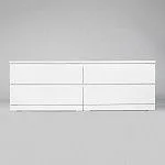 МАЛЬМ / VARMA Комод ИКЕА / IKEA 4D, 160x54x40, пигмент, белый | изображение 2