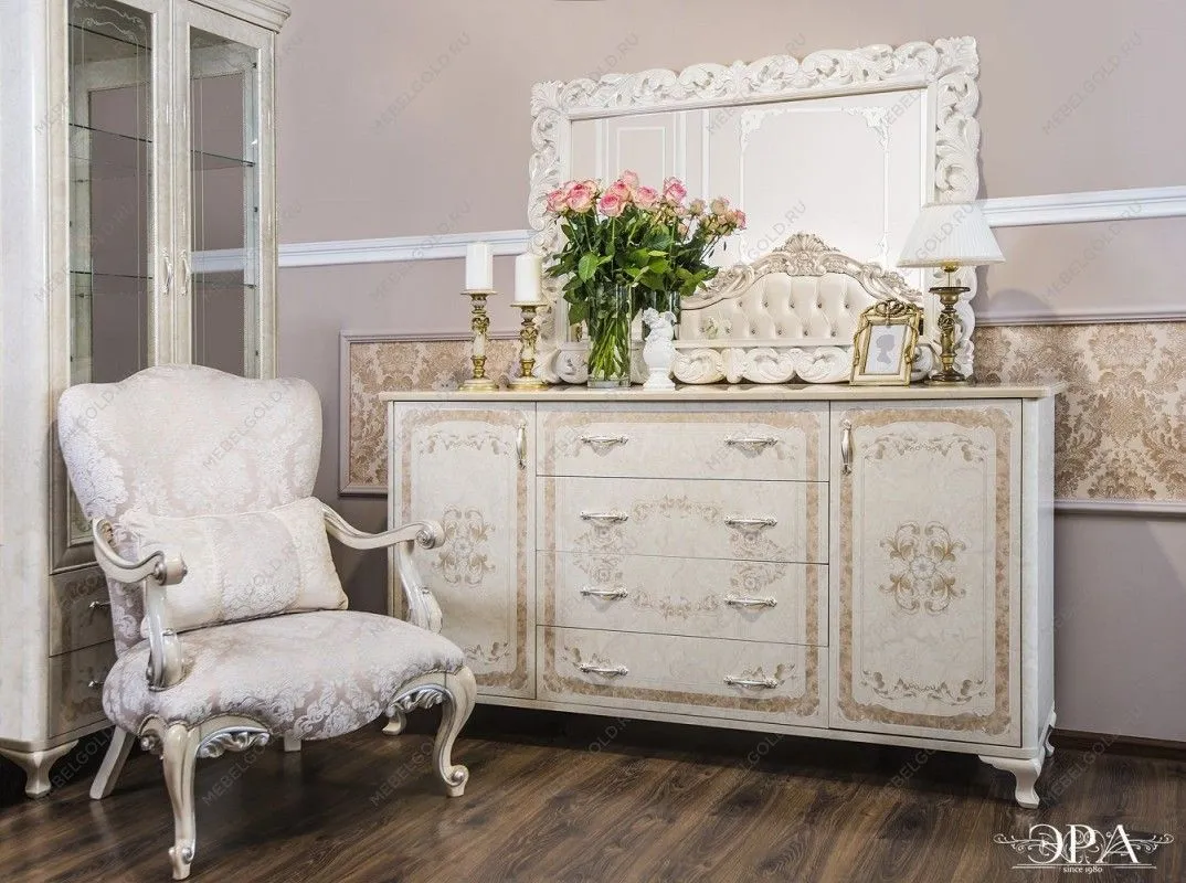 Комод Патрисия крем корень глянец (гостиная) | изображение 3