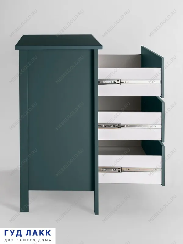 Комод Сага, 92х51х100 см, темно-бирюзовый | изображение 8