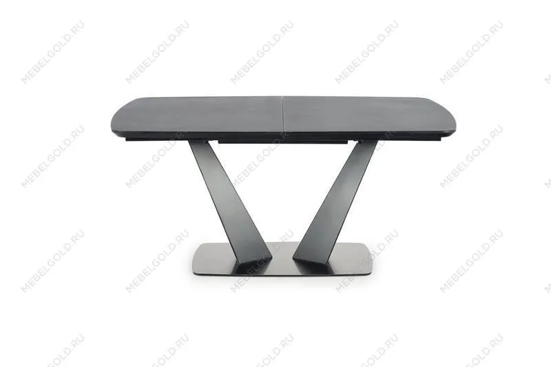 Стол обеденный Halmar FANGOR раскладной (темно-серый/черный)