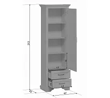 Шкаф Стилиус REG1D2S (Орех донской)