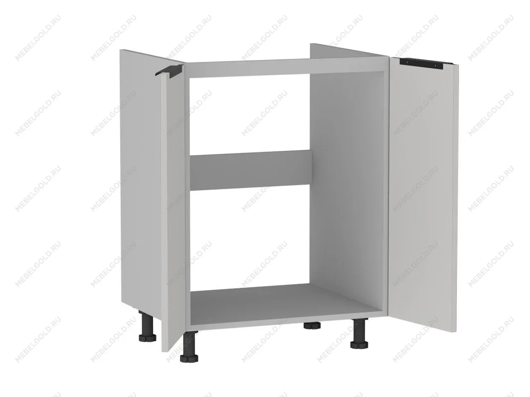 Стол под мойку 2-х дверный СМ-60, Ватель (600*520*820) Экокожа Белый, 23910 | изображение 1