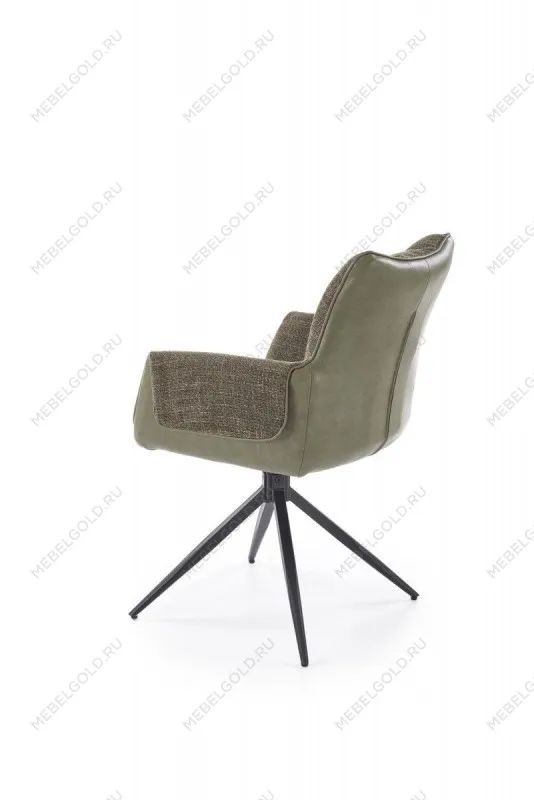 Стул кухонный Halmar K579 поворотный (зеленый/черный) | изображение 1