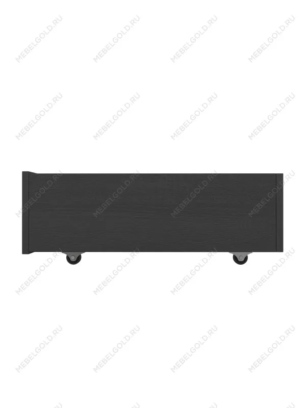 Ящик выкатной для кроватей СИРИУС, 138х60х20 см, черно-коричневый, дуб венге | изображение 2