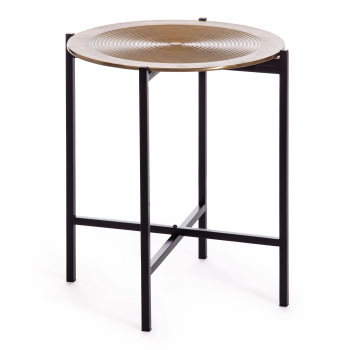 Столик кофейный Secret De Maison BLOOM ( mod. 11873-B ), алюминиевый сплав, 46*46*51 см, черный/античная медь