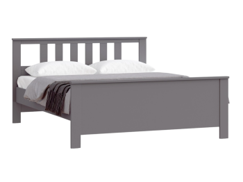 САГА кровать двойная 160х200 серая