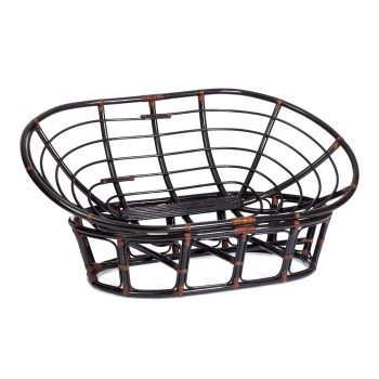 Диван MAMASAN/МАМАСАН 23/02 W/без подушки, 169х102х80 см, Antique brown (античный черно-коричневый)