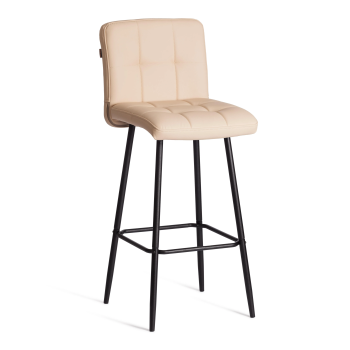 Барный стул Medeo/Медео, экокожа, бежевый, 45х56х113 см