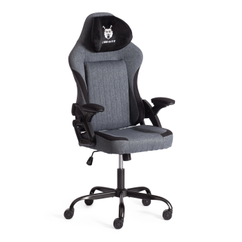 Компьютерное кресло iWolf, ткань, черный/серый