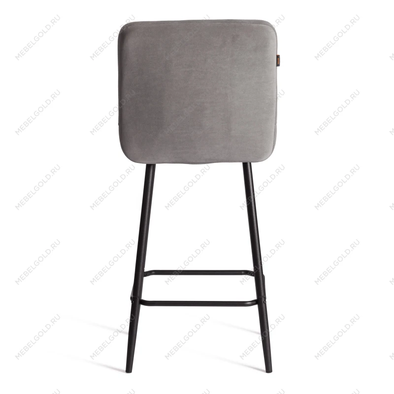 Полубарный стул Medeo/Медео, велюр, серый, 29, 42х56х102 см | изображение 3