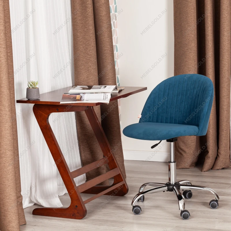 Кресло MELODY, флок, синий, 32 | изображение 11