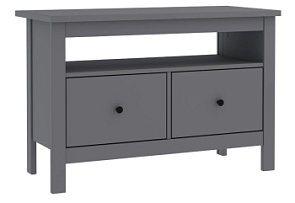 САГА тумба 2 ящика серая