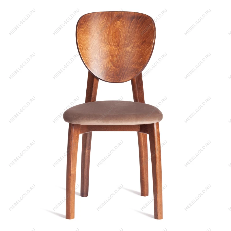 Стул DIAMANTE мягкое сидение, бук, 42x42x85см, коричневый, ткань Tenerife Mocco | изображение 4