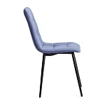Стул CHILLY MAX, Велюр/металл, 45 х 54 х 90 см, серо-голубой/черный | изображение 1