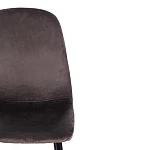 Стул BREEZE (mod. 4724), Велюр/металл, 44 х 53 х 87 см, Dark grey (темно-серый) HLR24 / черный | изображение 5