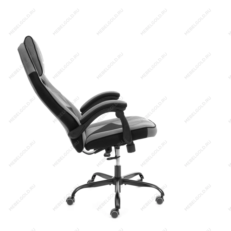 Кресло Arena metalBL, велюр, серый/черный, 29/35 | изображение 2