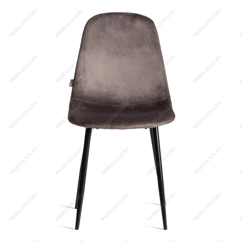 Стул BREEZE (mod. JSC-58), Велюр/металл, 44 х 53 х 86 см, Dark grey (темно-серый) HLR24 / черный | изображение 4