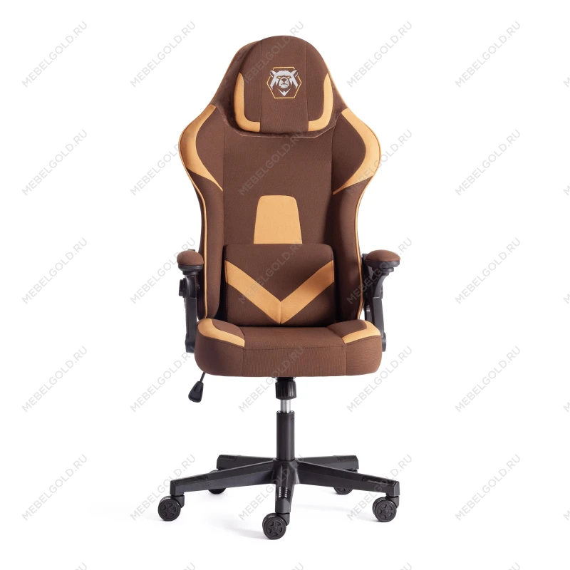 Компьютерное кресло iBear, ткань, коричнево-бежевый / brown beige | изображение 6