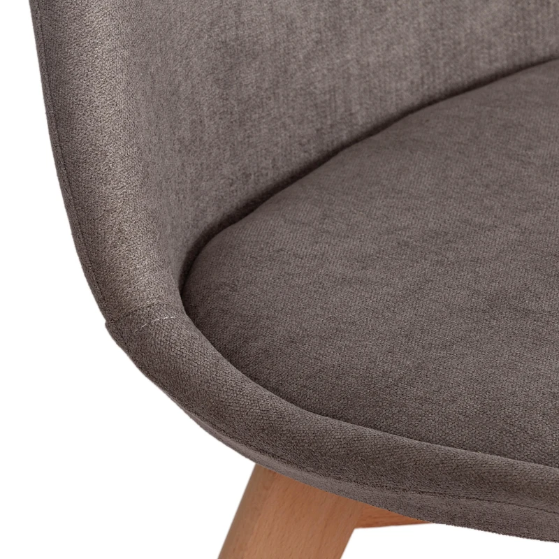 Стул TULIP SOFT (mod. 053V), дерево/пластик/ткань, 49,5 x 54,5 x 84 см, Серый (Grey) LY1701-26 | изображение 7