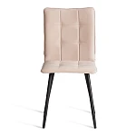 Стул обеденный Bari, LT, флок, бежевый/черный, 7, 41х55х89 см | изображение 4