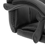 Кресло Cambridge metalBL, кож/зам/ткань, черный/черный, 36-6/11 | изображение 7