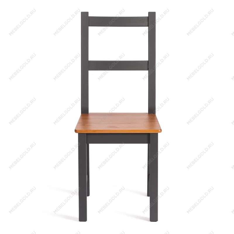 Стул Соната/Sonata chair, массив сосны, 41х50х95 см, антик /графит | изображение 4