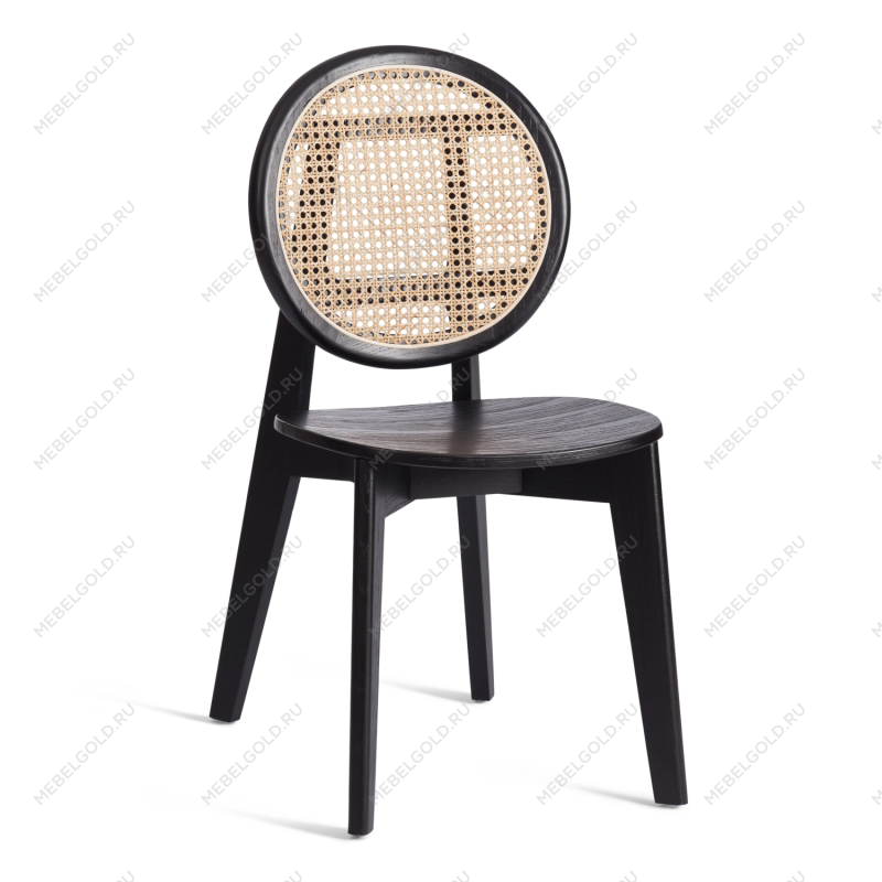 Стул FENRIR, дерево вяз, 42х45х85 см, черный