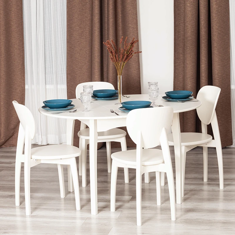 Стул DIAMANTE жесткое сидение, бук, 42 х 42 х 85 см, ivory white | изображение 9