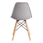 Стул CINDY (EAMES) (mod. 1801), дерево бук/металл/сиденье пластик, 45x51x82 см, Light grey (светло-серый) | изображение 3