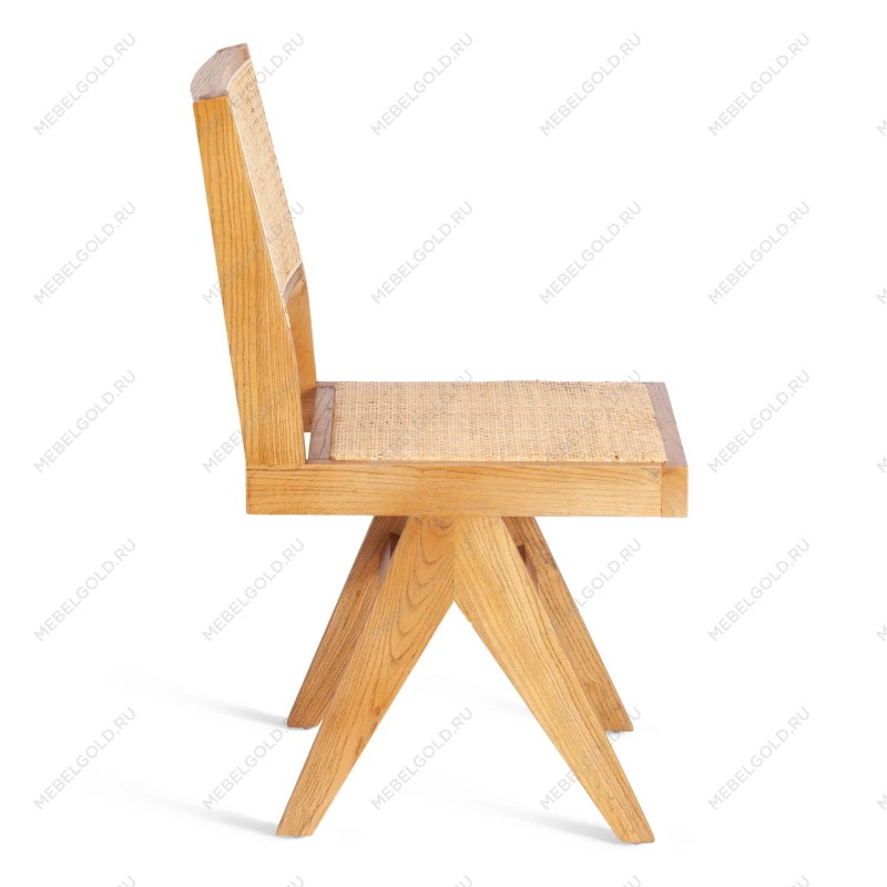 Стул LOKI, дерево вяз/ротанг, 51х44х86 см, Груша (№3) | изображение 1