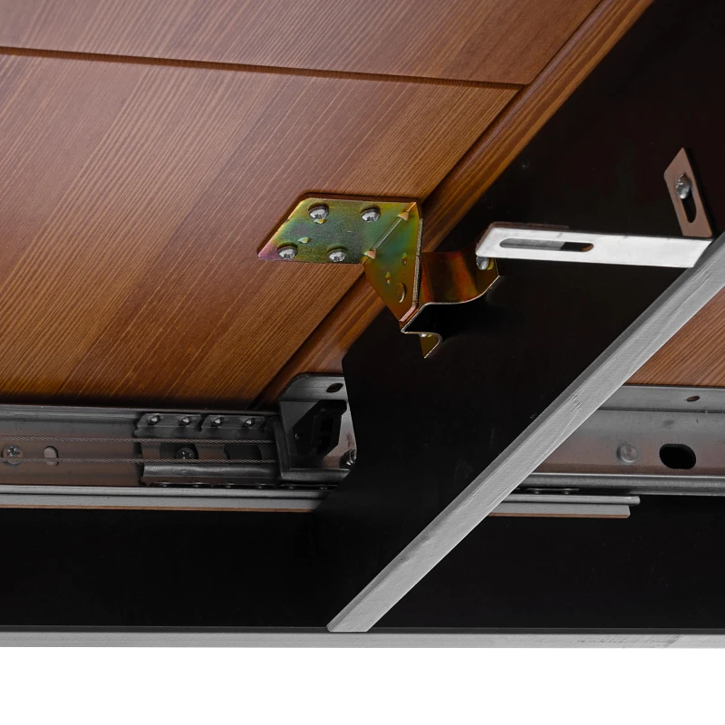 Стол Соната Люкс раздвижной/Sonata Lux extension table, массив сосны, антик /графит, 120-(150)х75х75 см | изображение 9