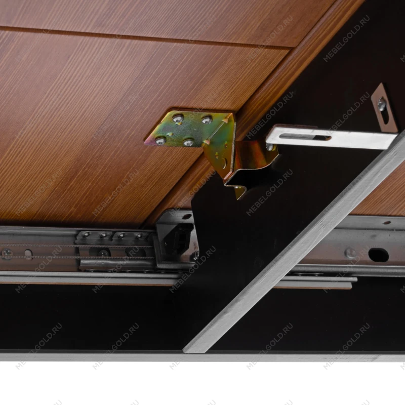 Стол Соната Люкс раздвижной/Sonata Lux extension table, массив сосны, антик /графит, 120-(150)х75х75 см | изображение 9