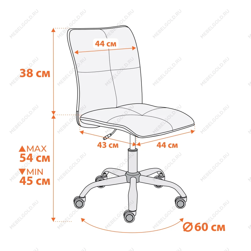 Кресло Azura, кож/зам, черный, 36-6 | изображение 10